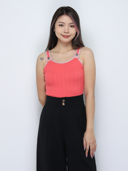 Knitted Sleeveless Top 34202