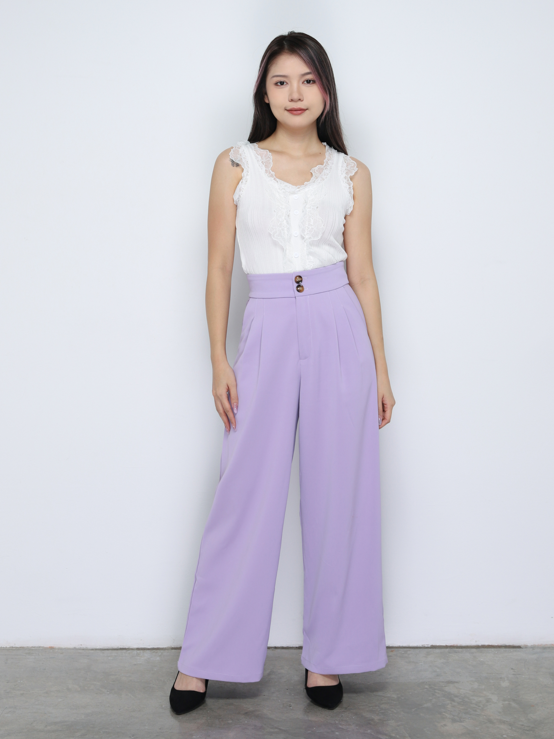 Sleeveless With Lace Top 34207