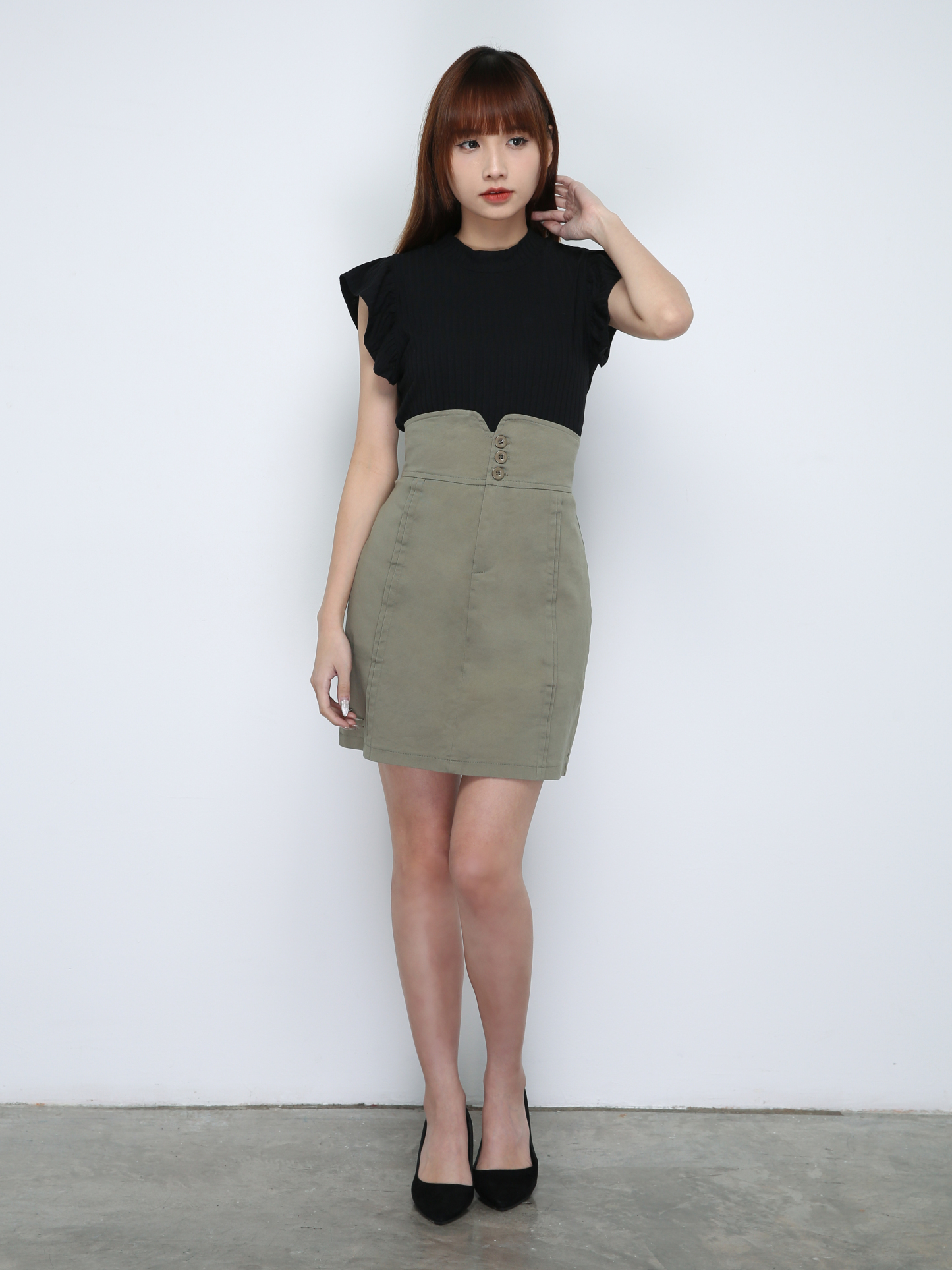 Knitted Butterfly Sleeve Top 18632