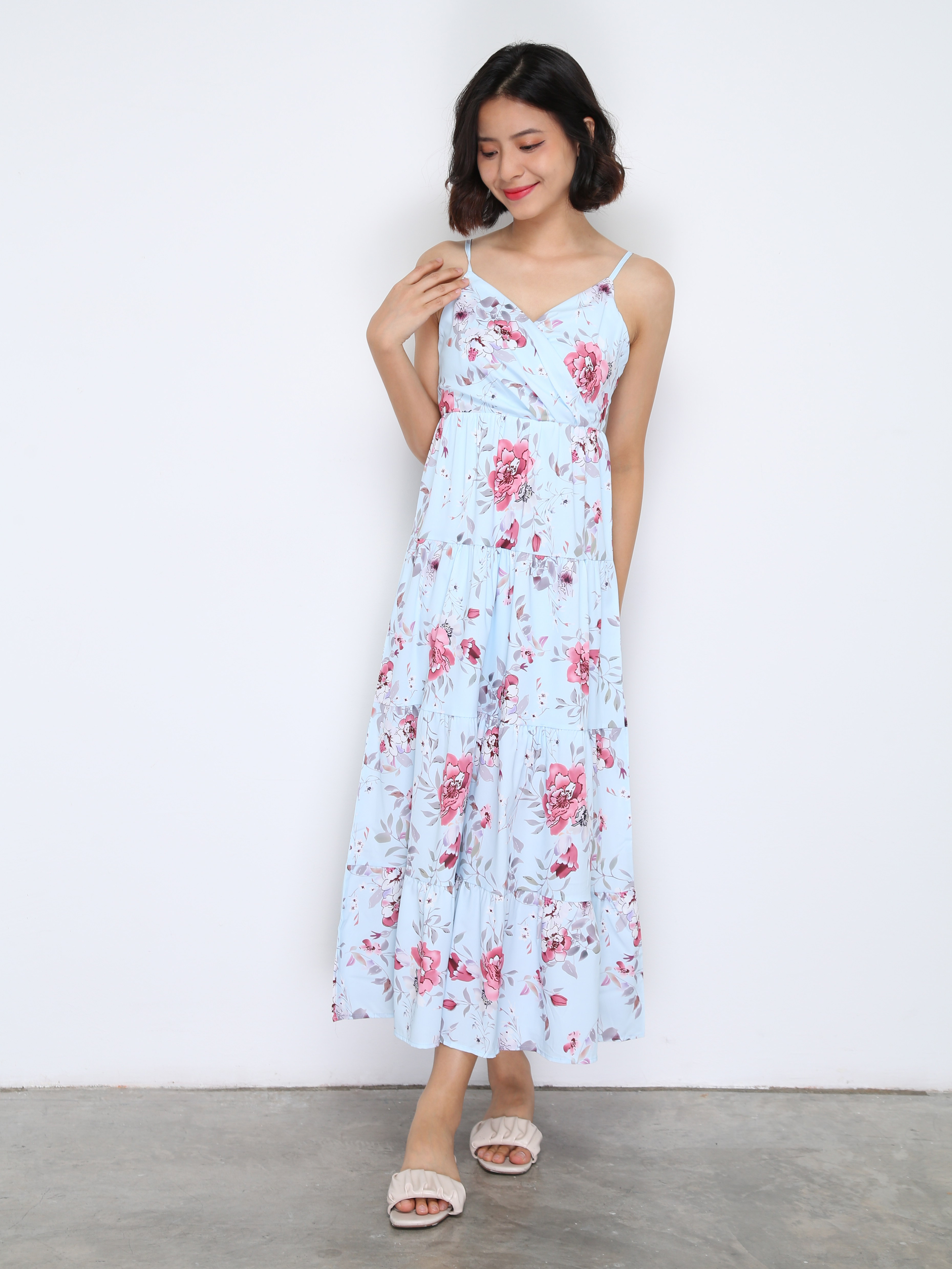 Sleeveless Floral Dress 33595