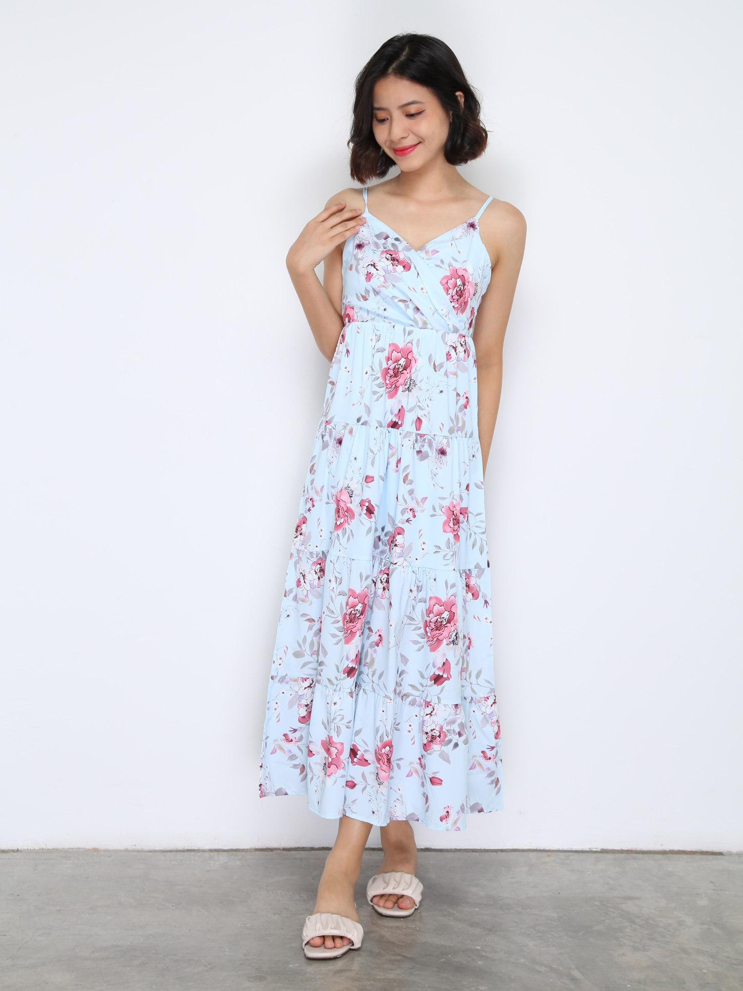 Sleeveless Floral Dress 33595