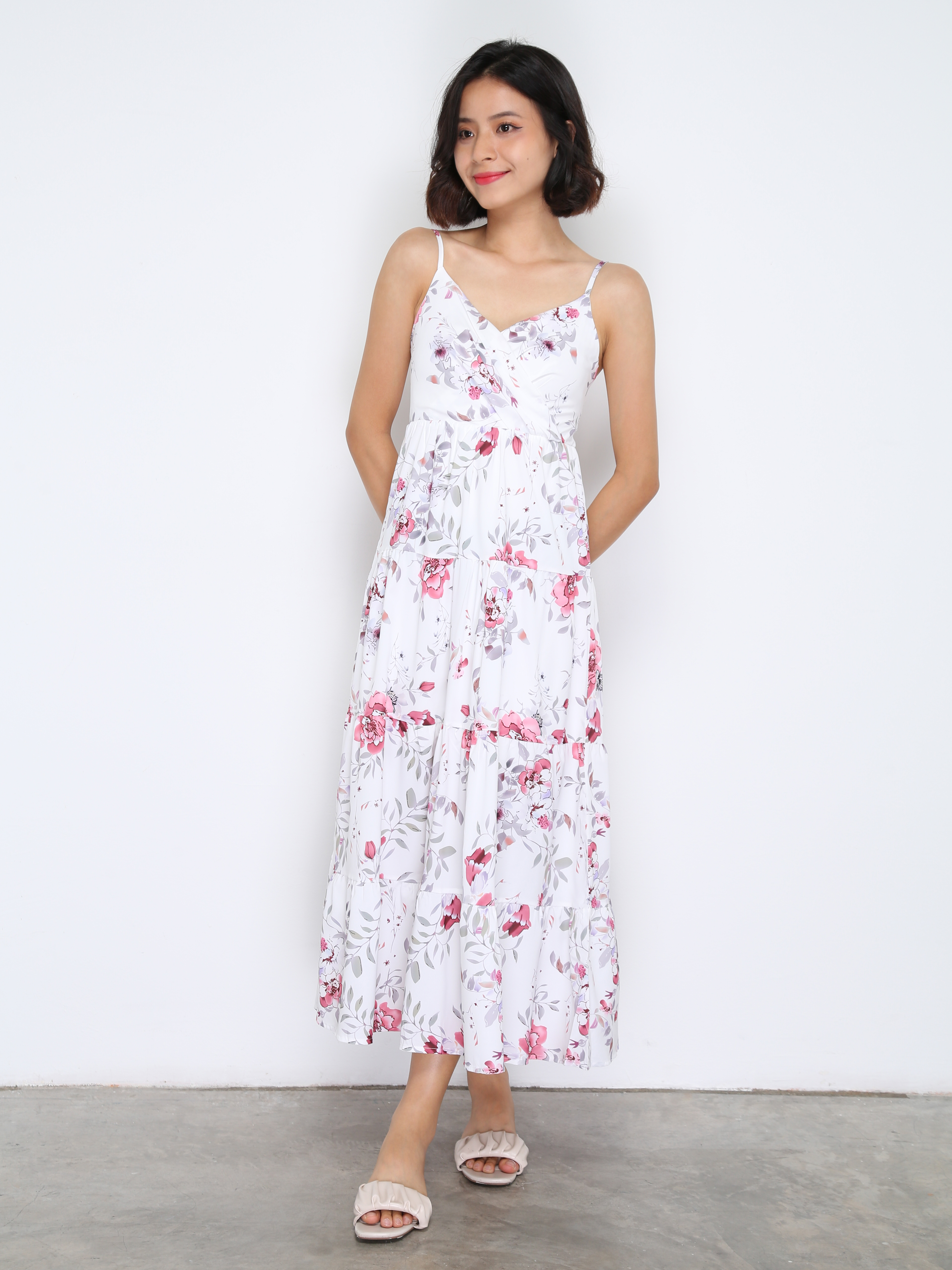 Sleeveless Floral Dress 33595