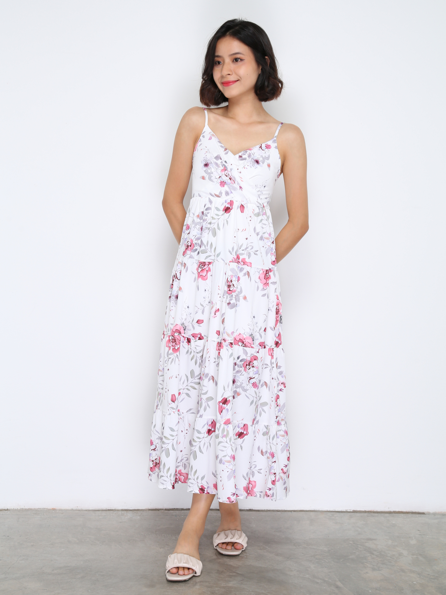 Sleeveless Floral Dress 33595