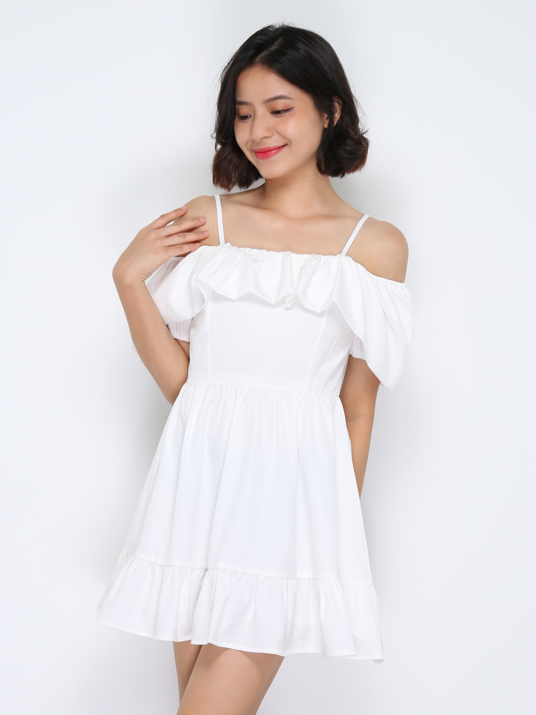 Off Shoulder With Strap Dress 33600