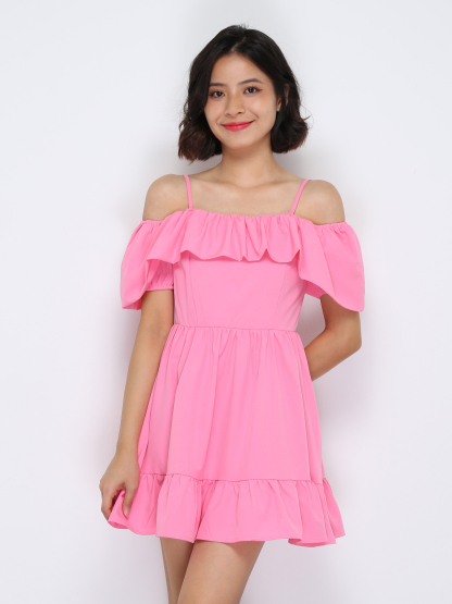 Off Shoulder With Strap Dress 33600