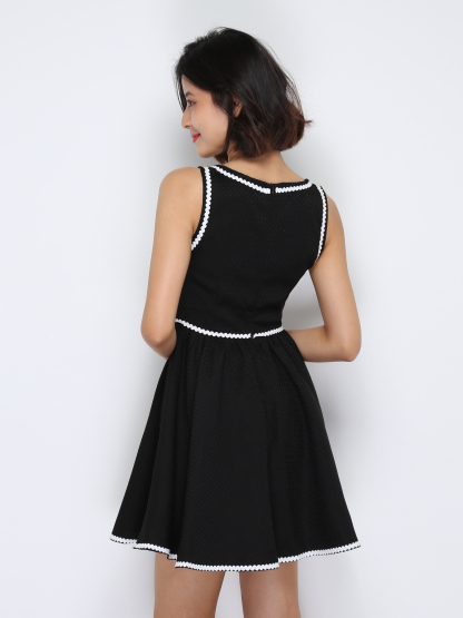 Elegant With Decorative Flower Dress 33610