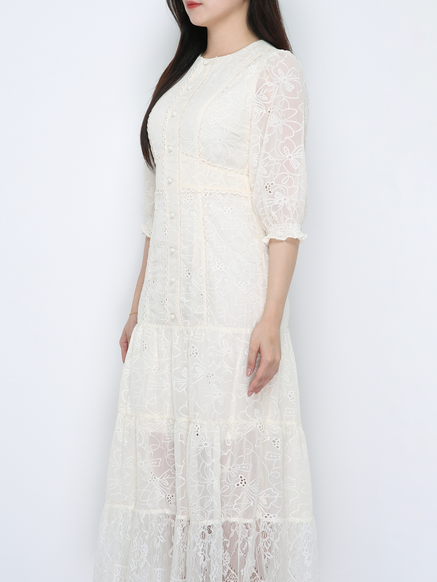Floral Eyelet Dress 33699
