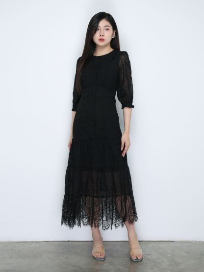 Floral Eyelet Dress 33699