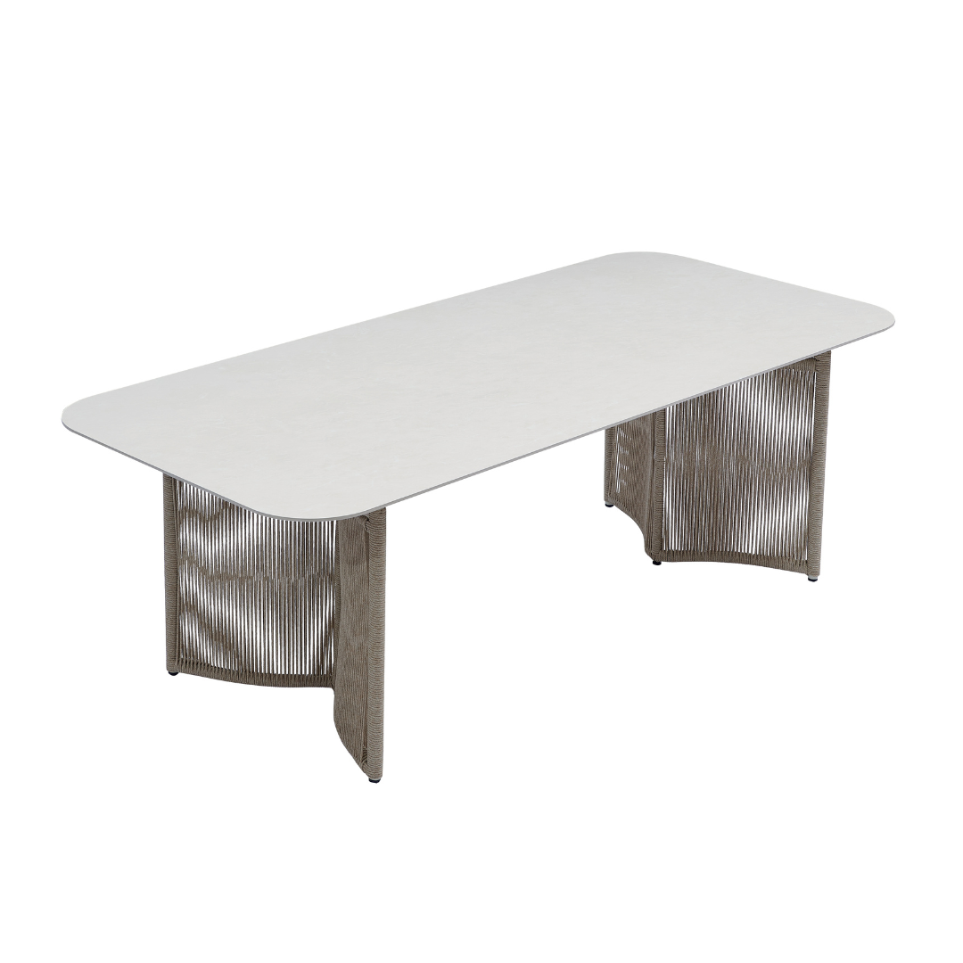 TR10007 4 seater CURVE stackable Outdoor Set