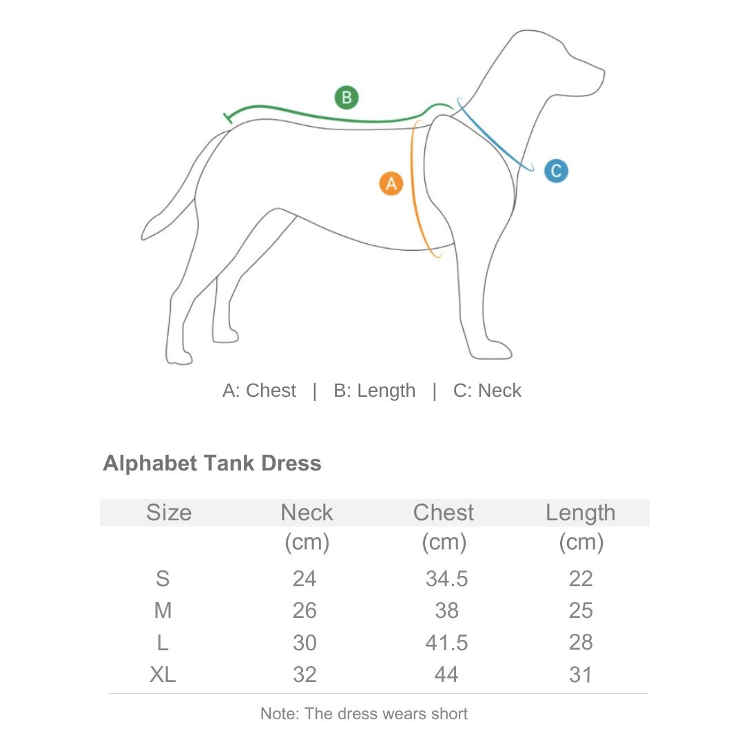 Alphabet Tank Dress