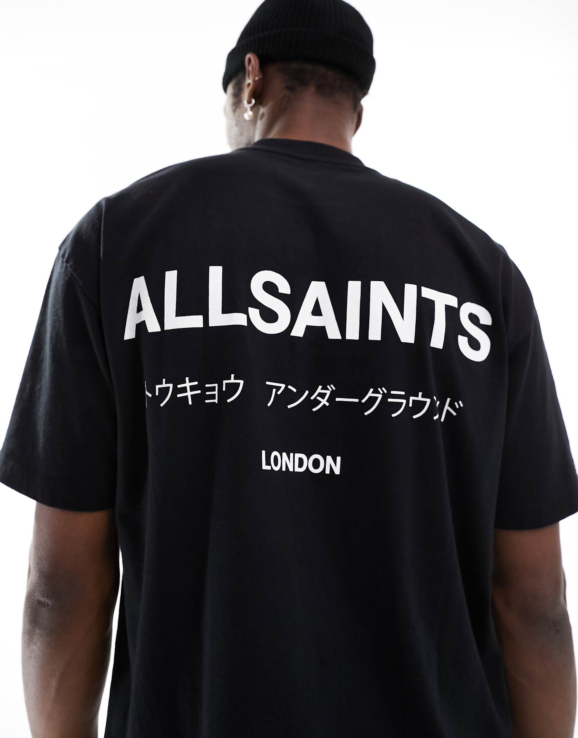 ALLSAINTS Underground Oversized Tee Black