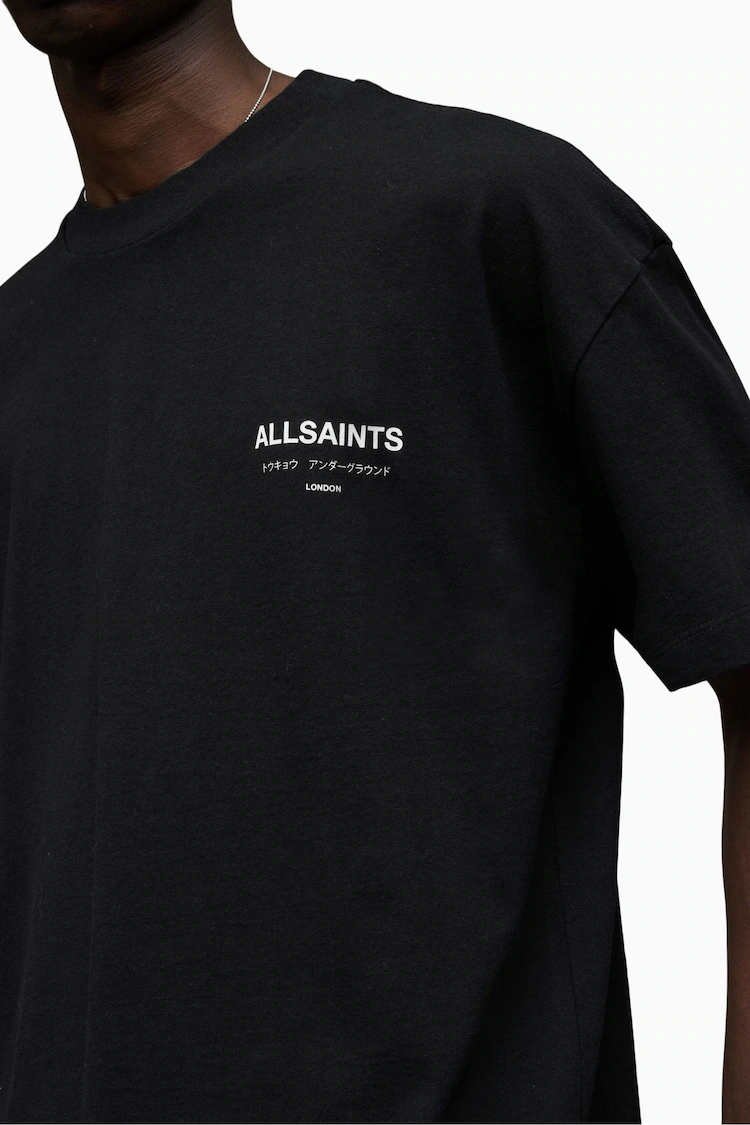 ALLSAINTS Underground Oversized Tee Black