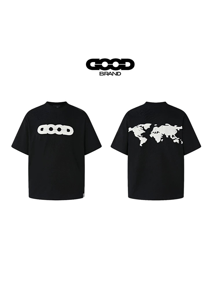 GOODBRAND Mossy Earth Oversized Tee Black