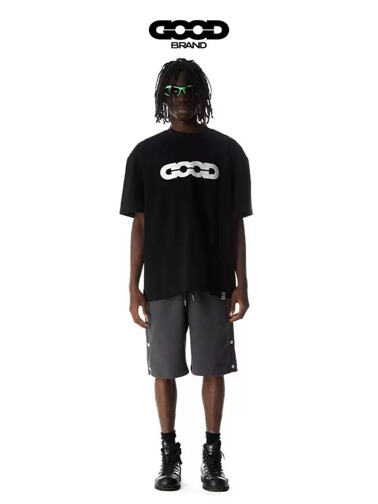 GOODBRAND Mossy Earth Oversized Tee Black
