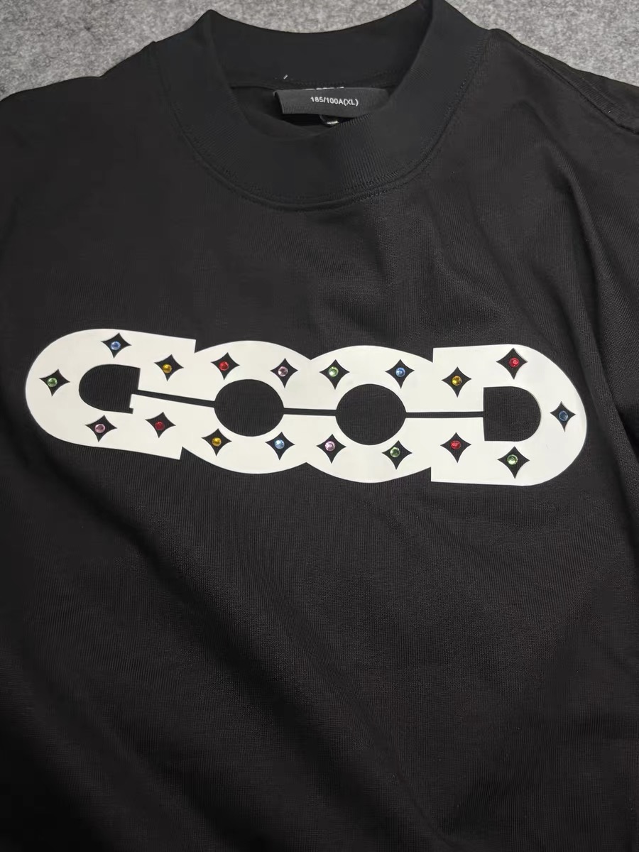 GOODBRAND Diamond Crystal Oversized Tee White