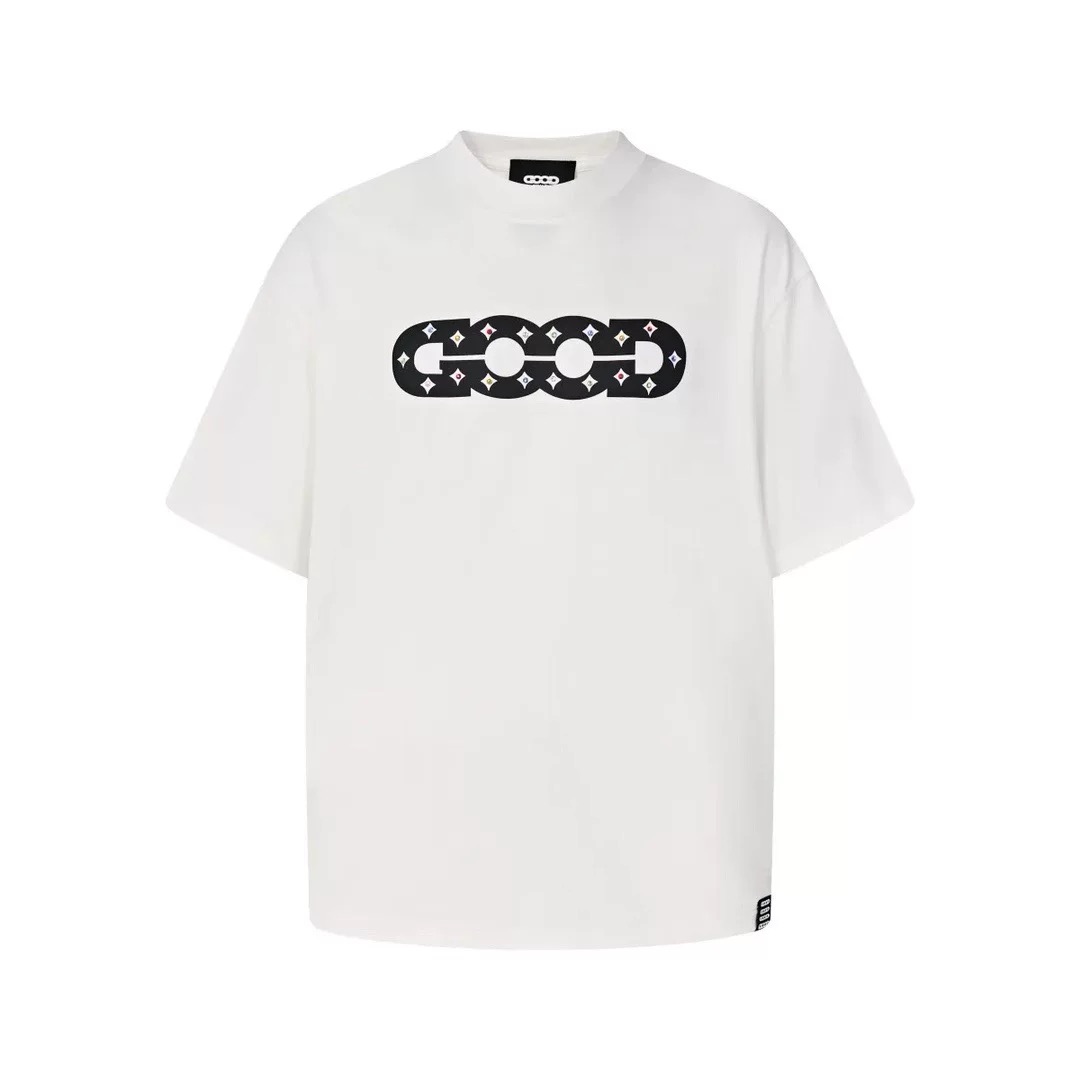 GOODBRAND Diamond Crystal Oversized Tee White