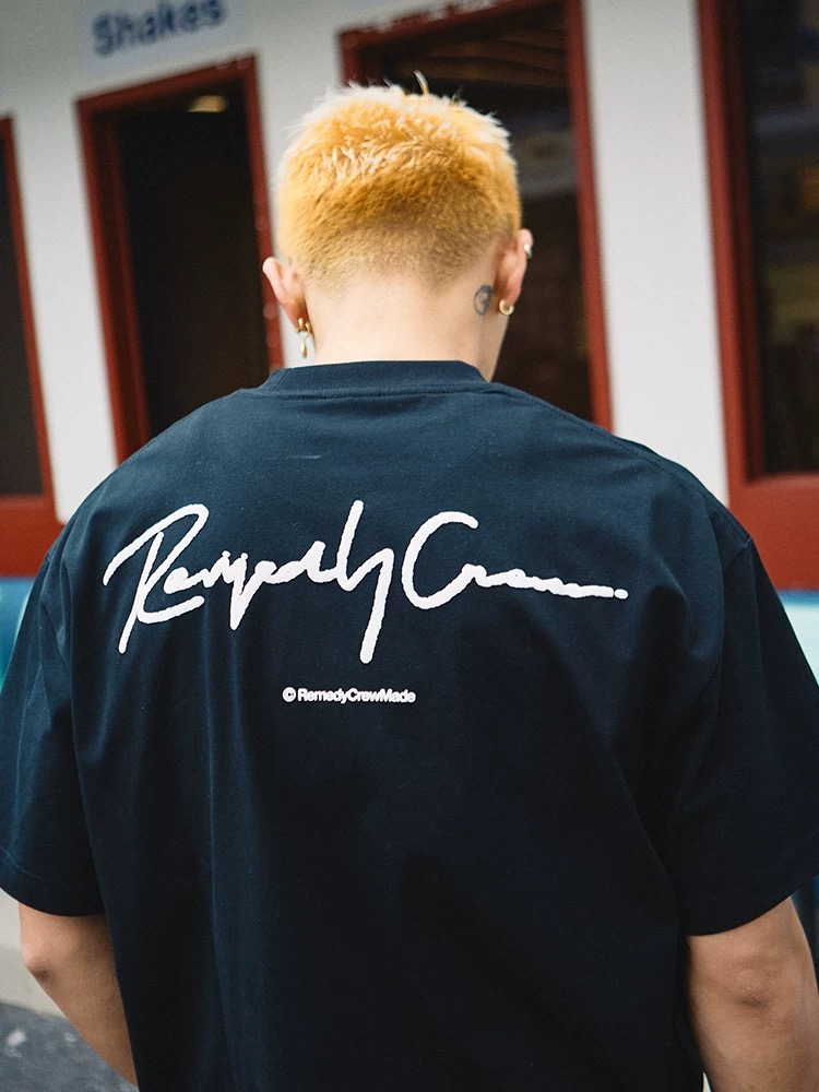 Remedy Crew Signature Logo Tee Black