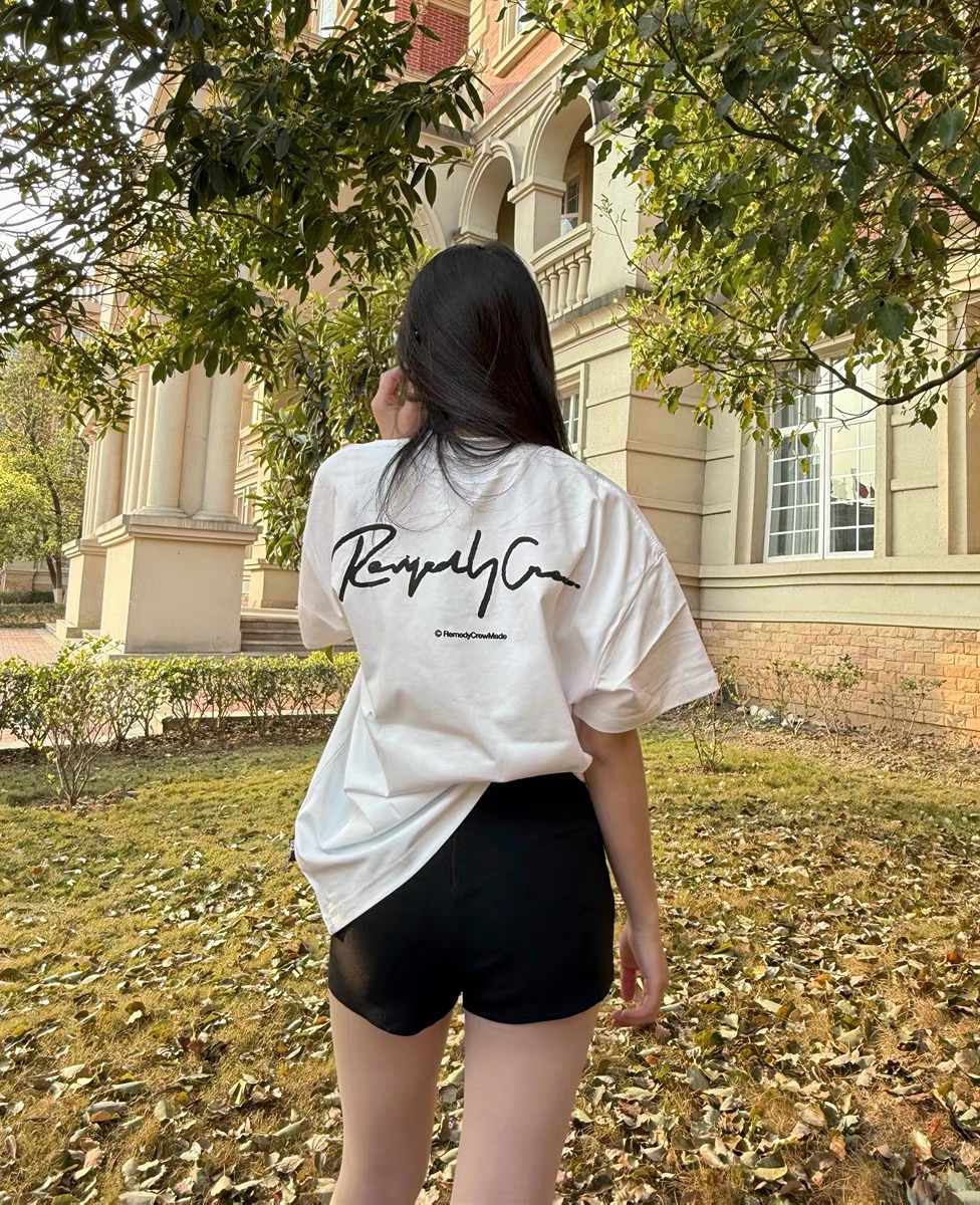 Remedy Crew Signature Logo Tee White