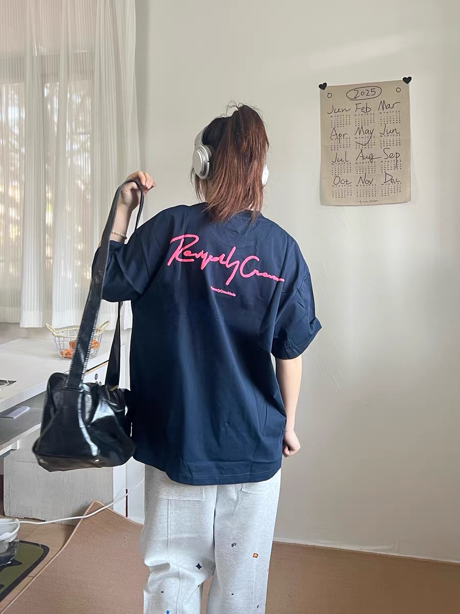 Remedy Crew Signature Logo Tee Navy Blue