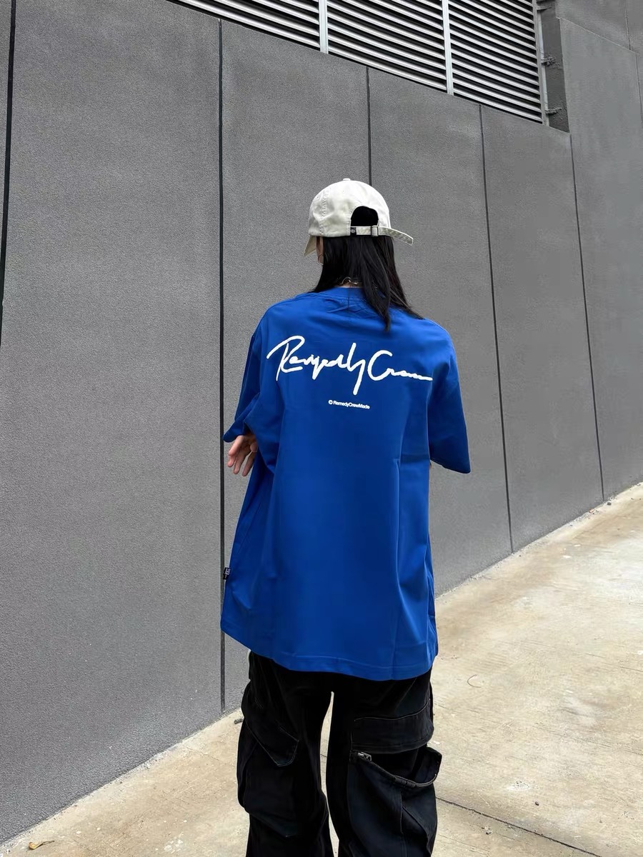 Remedy Crew Signature Logo Tee Royal Blue