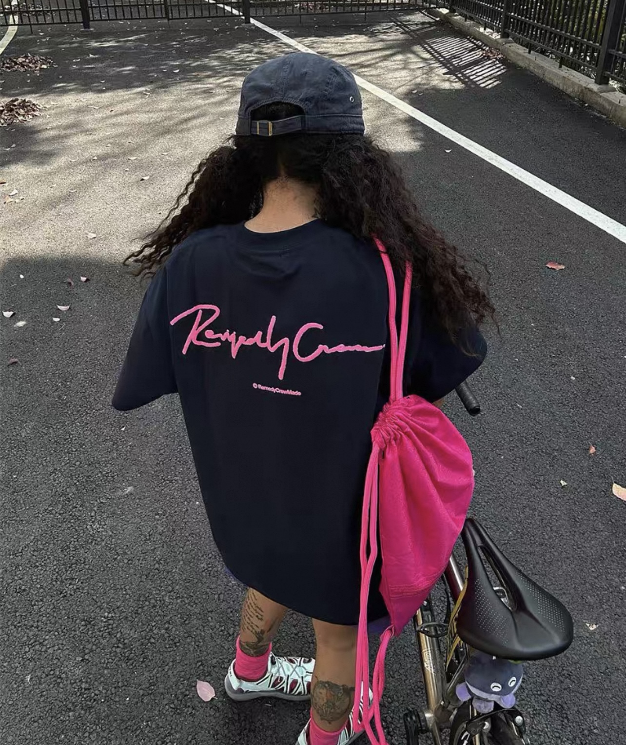 Remedy Crew Signature Logo Tee Navy Blue
