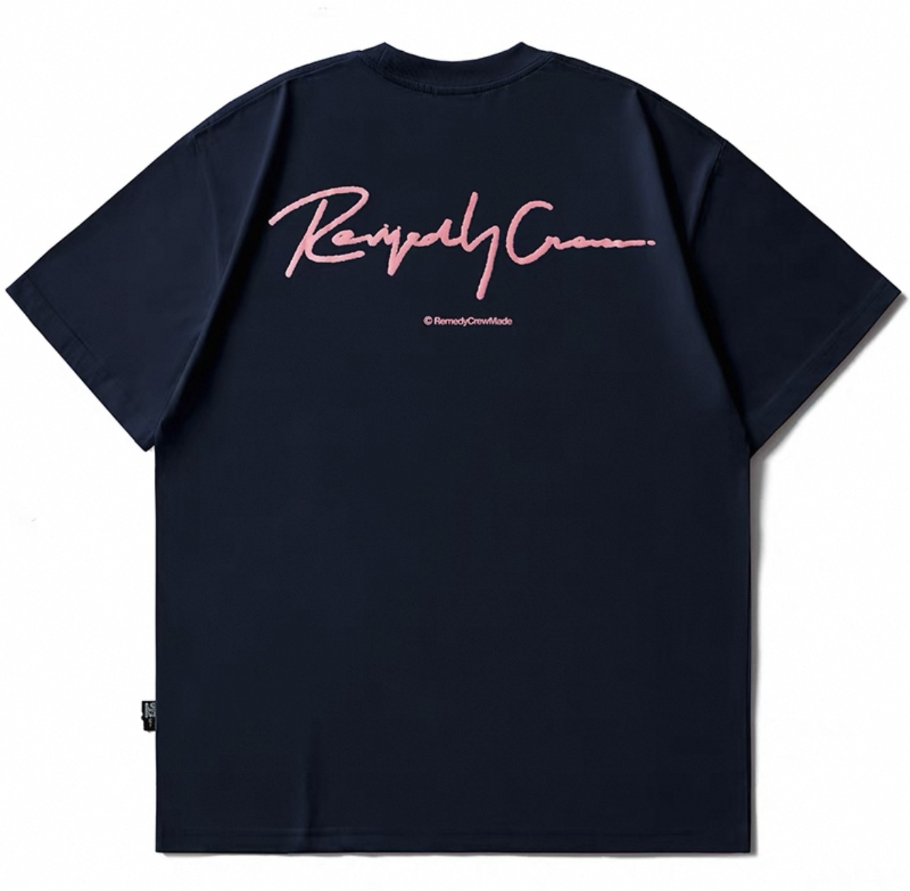 Remedy Crew Signature Logo Tee Navy Blue