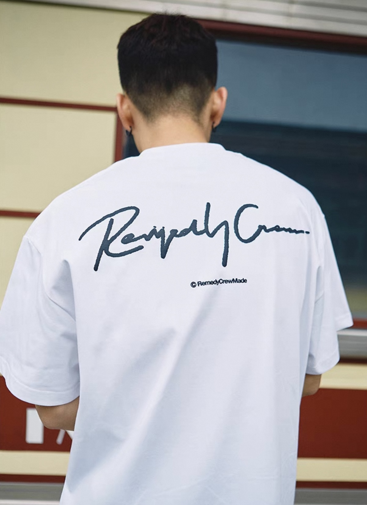 Remedy Crew Signature Logo Tee White