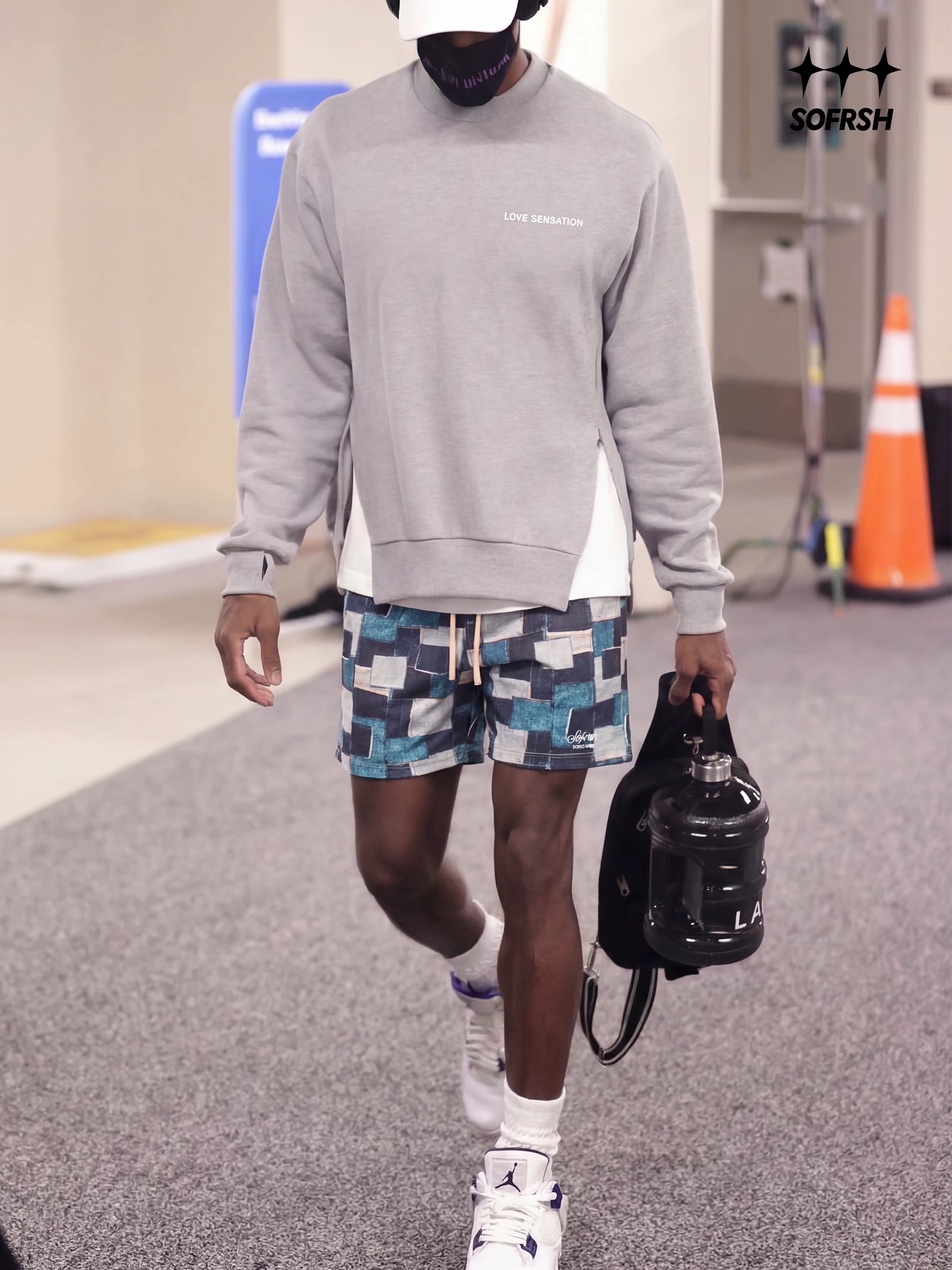 SoFrsh Multi Patch Denim Shorts Blue