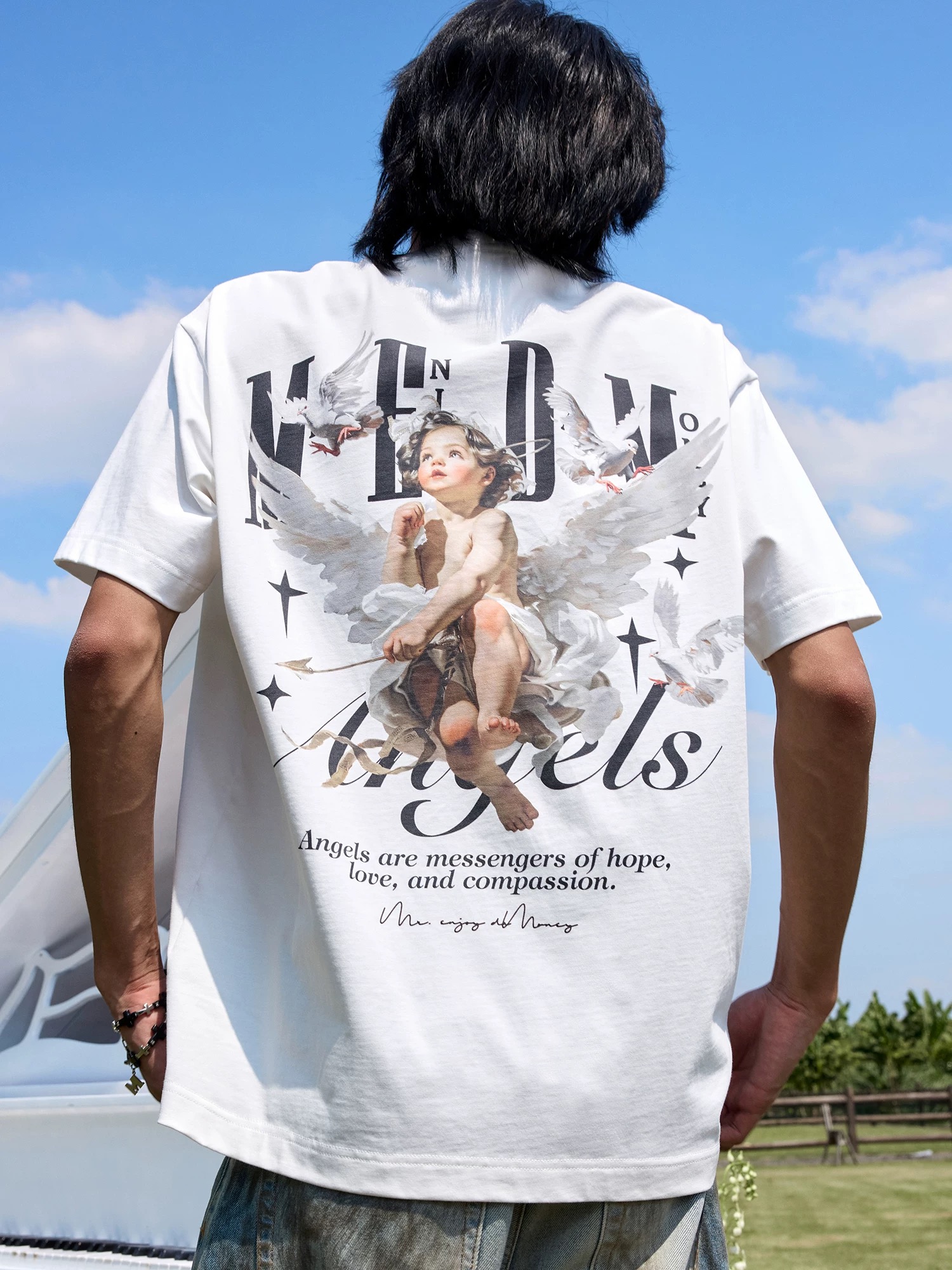 MEDM Angels Tee White
