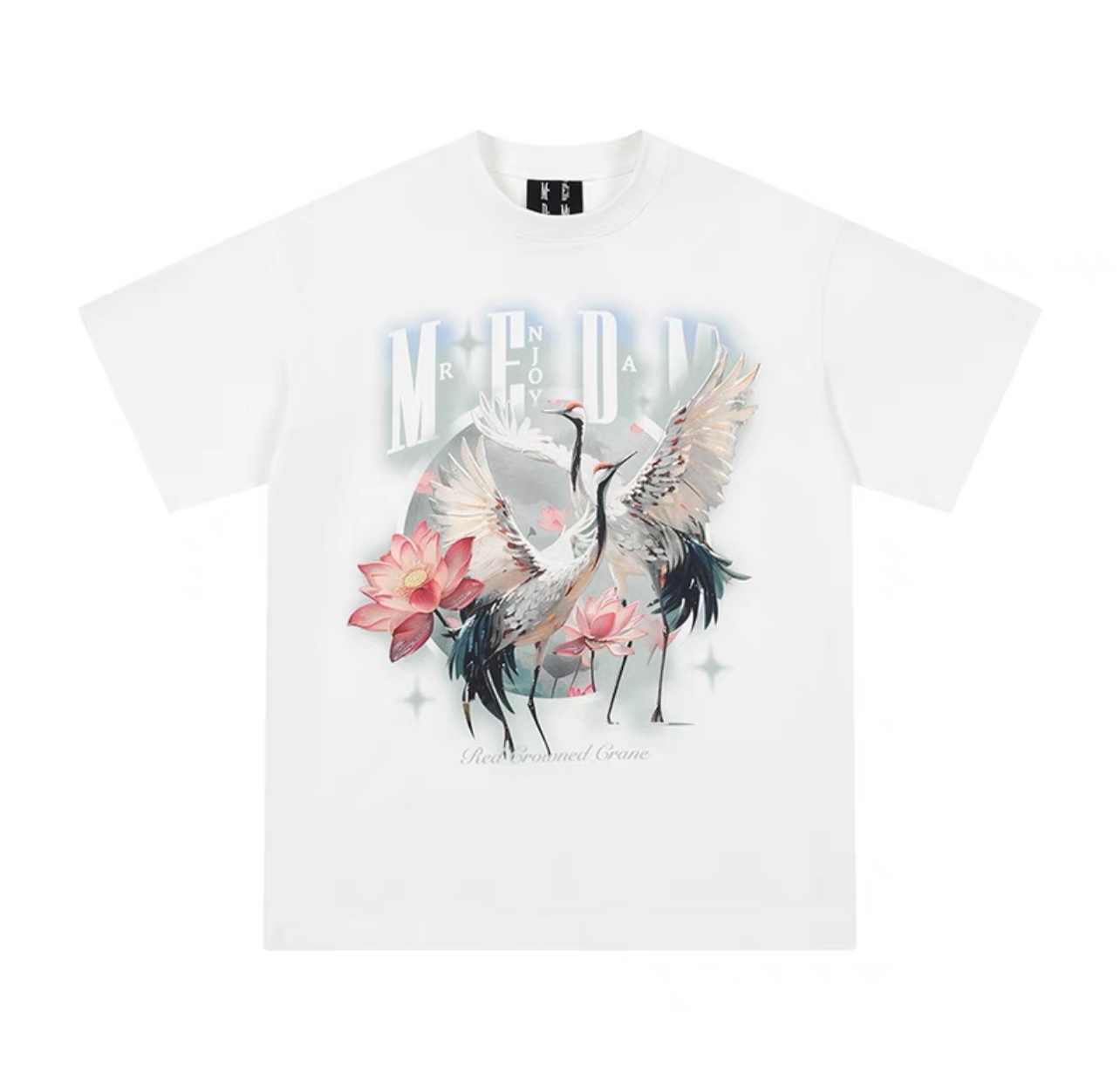 MEDM Graphic Crane Tee White