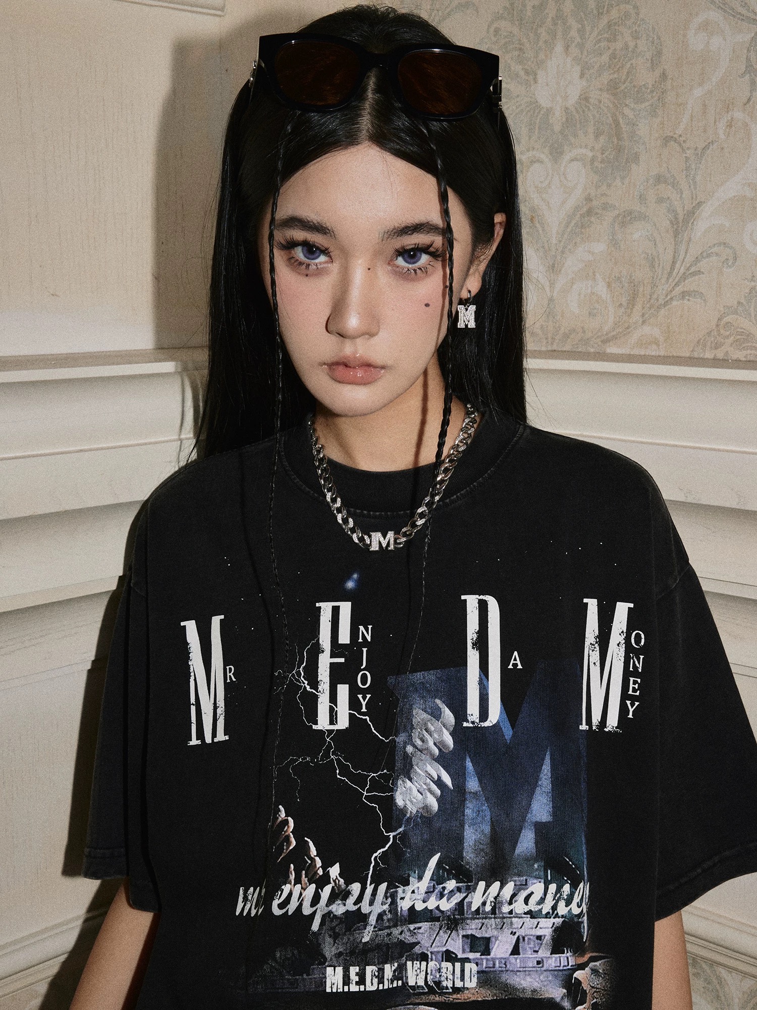 MEDM Graphic Lightning Tee Black