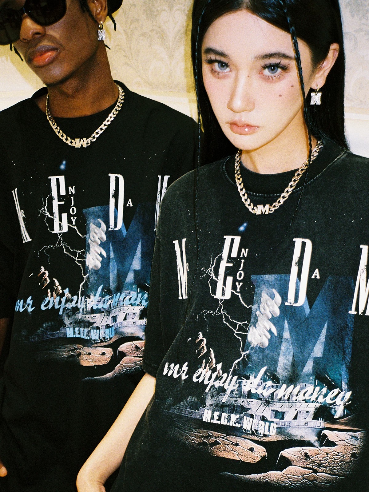 MEDM Graphic Lightning Tee Black