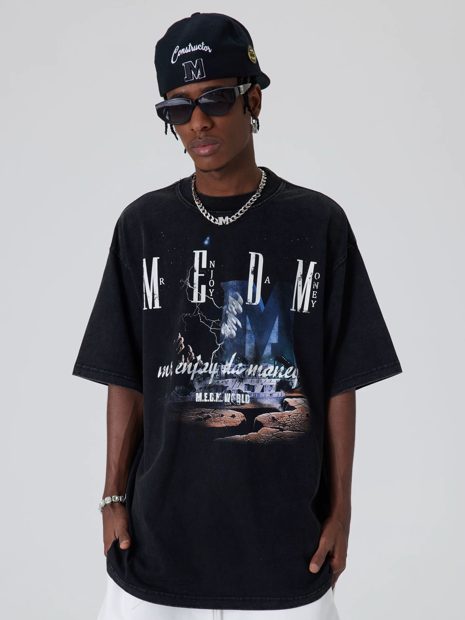 MEDM Graphic Lightning Tee Black