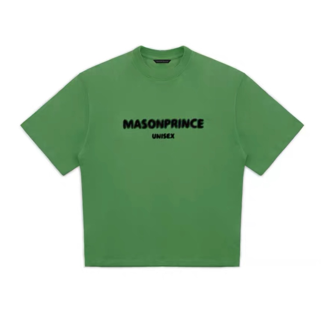 MASONPRINCE Blurred Logo Tee Green *FREE DELIVERY*