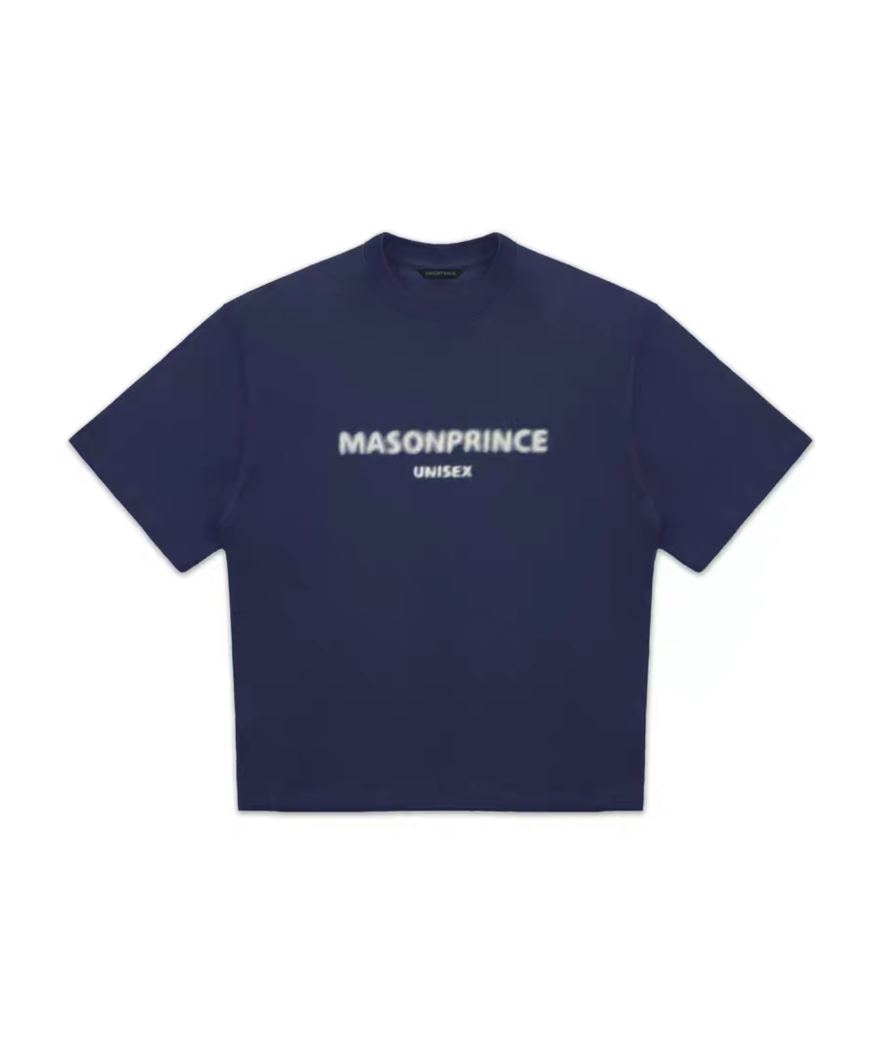 MASONPRINCE Blurred Logo Tee Navy *FREE DELIVERY*