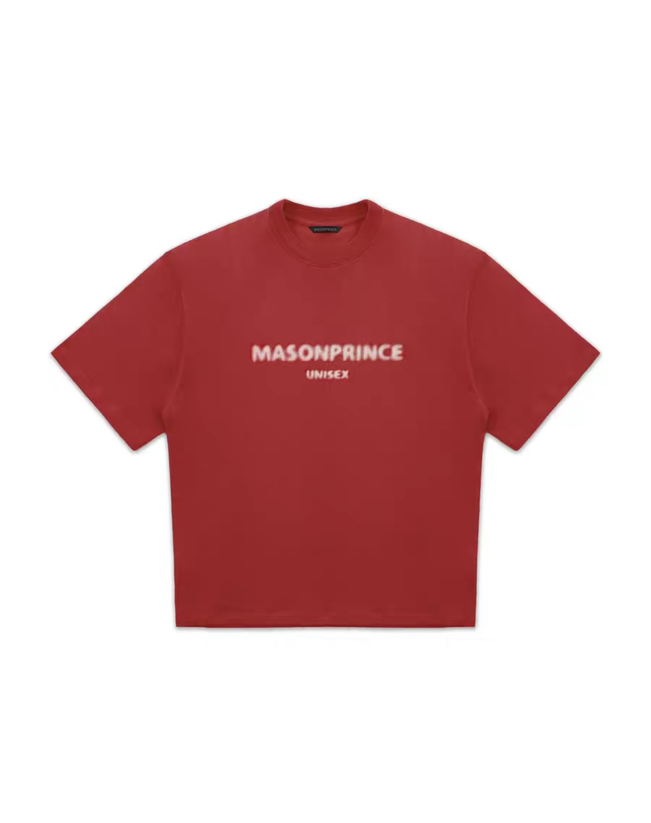 MASONPRINCE Blurred Logo Tee Red *FREE DELIVERY*