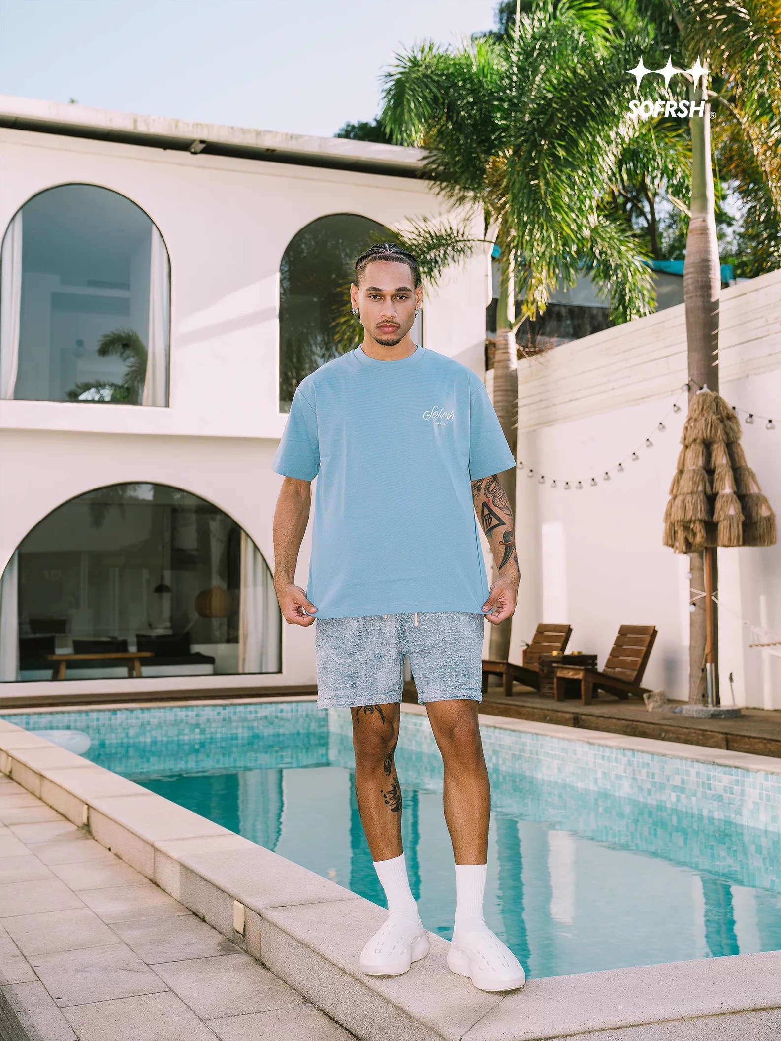 SoFresh Textured V3 Denim Shorts