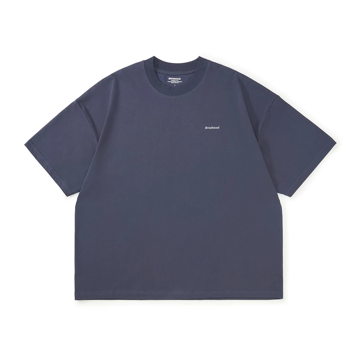 Broshood Classic Logo Boxy Oversized Tee Dark Purple