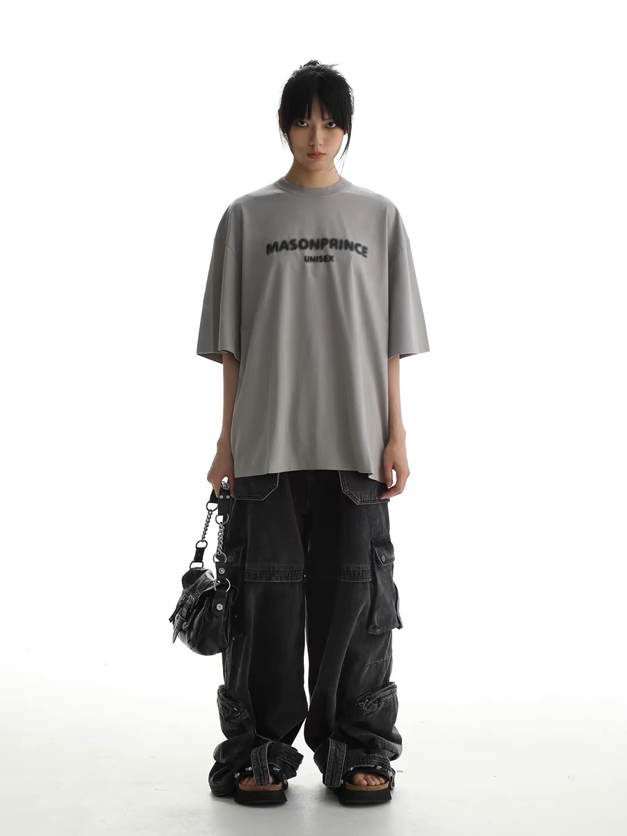 MASONPRINCE Blurred Logo Tee Black *FREE DELIVERY*