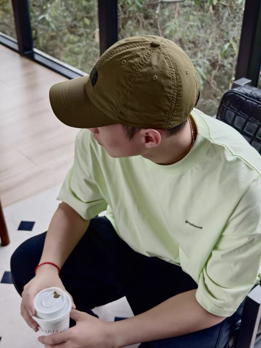 Broshood Classic Logo Boxy Oversized Tee Lime Yellow