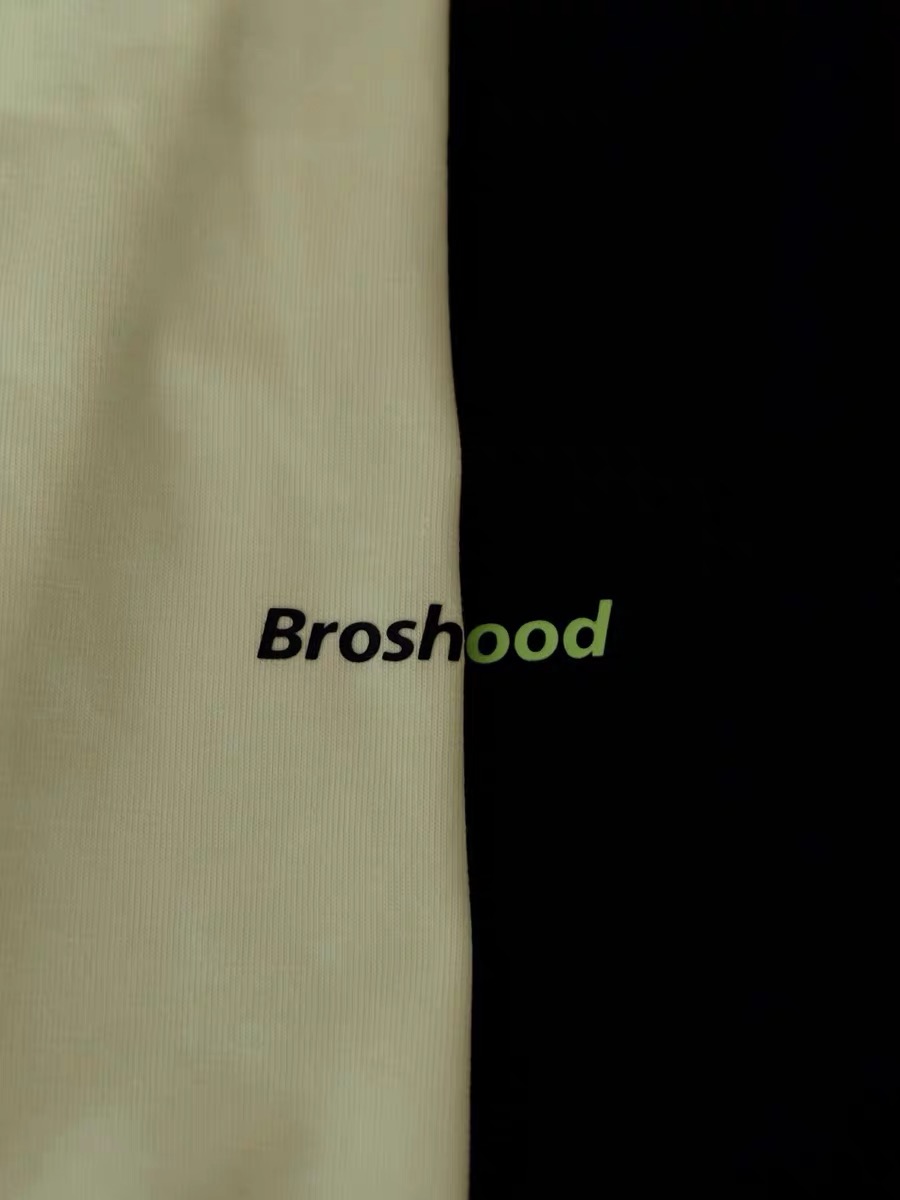 Broshood Classic Logo Boxy Oversized Tee Black