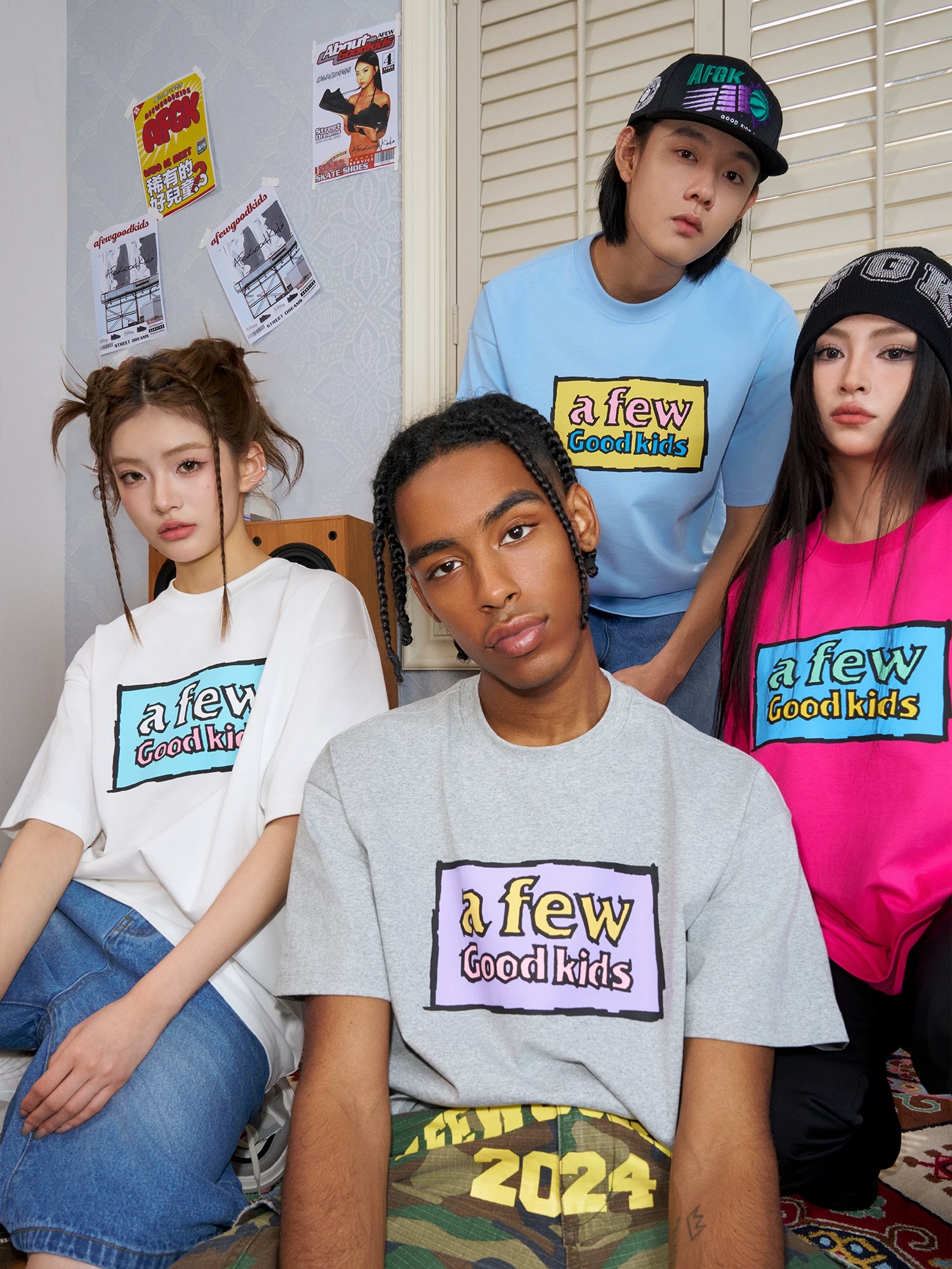 A Few Good Kids AFGK Graffiti Tee Grey