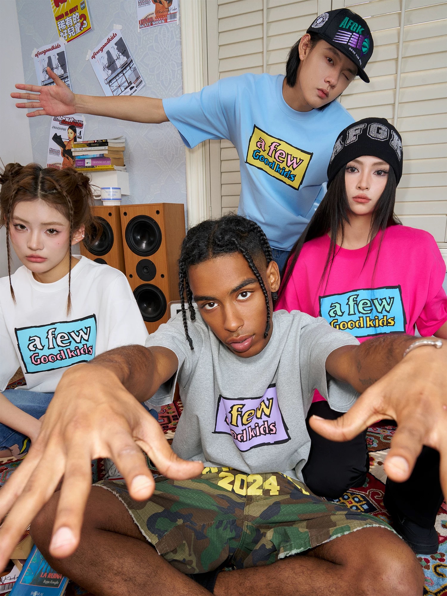 A Few Good Kids AFGK Graffiti Tee Grey