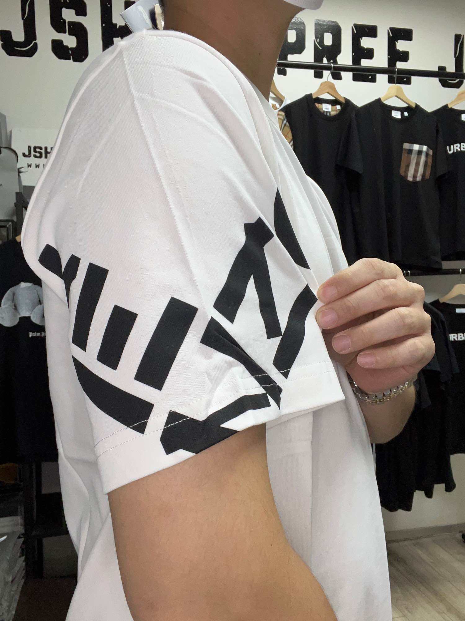 Authentic Kenzo Paris Cuff Print Tee White