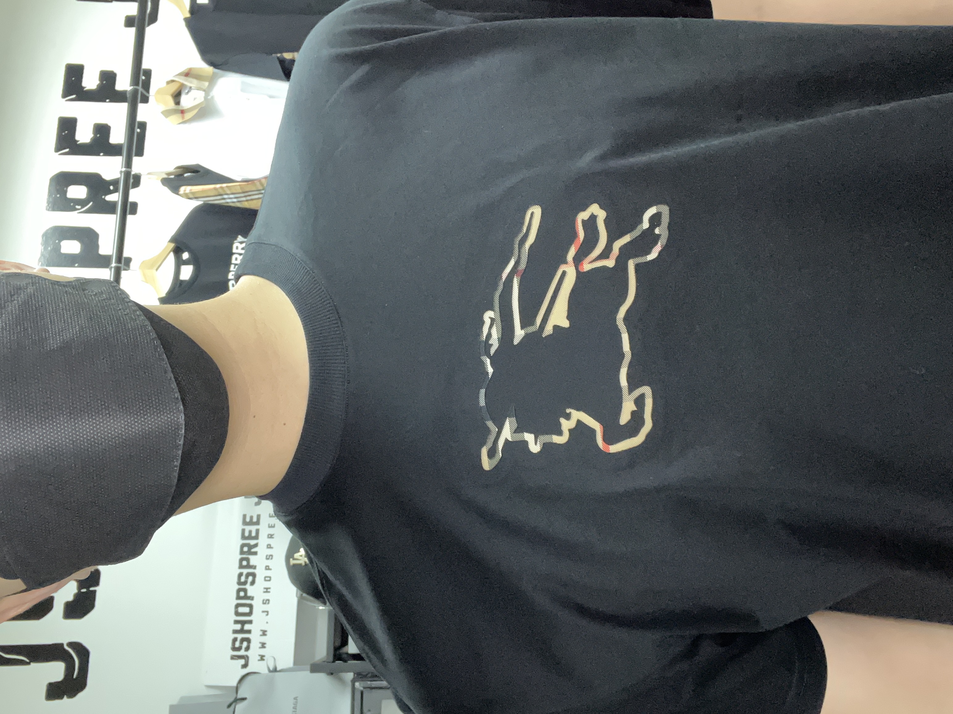 Burberry Check EKD Tee Black