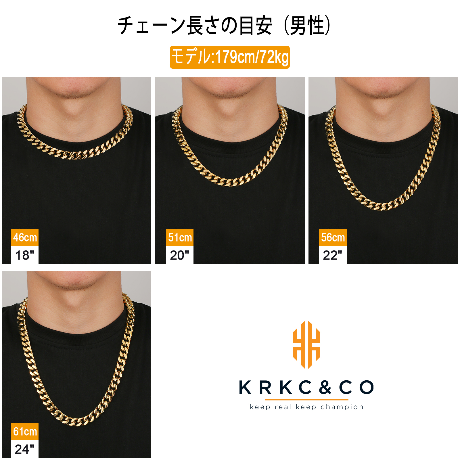 【NEW Lion Button Clasp】4面 喜平 ネックレス 12mm KRKC