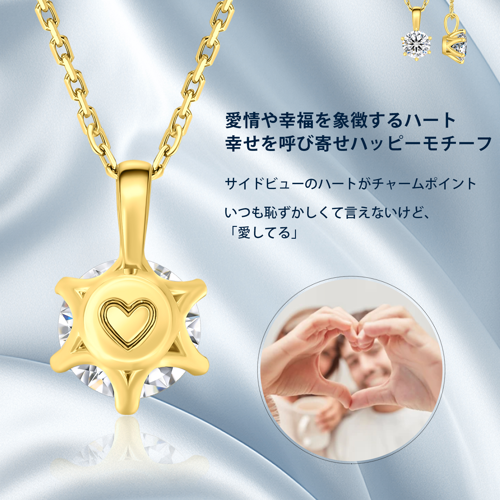 0.5~4.0カラット モアサナイト ペンダント ネックレス レディース VVS1 0414 KRKC