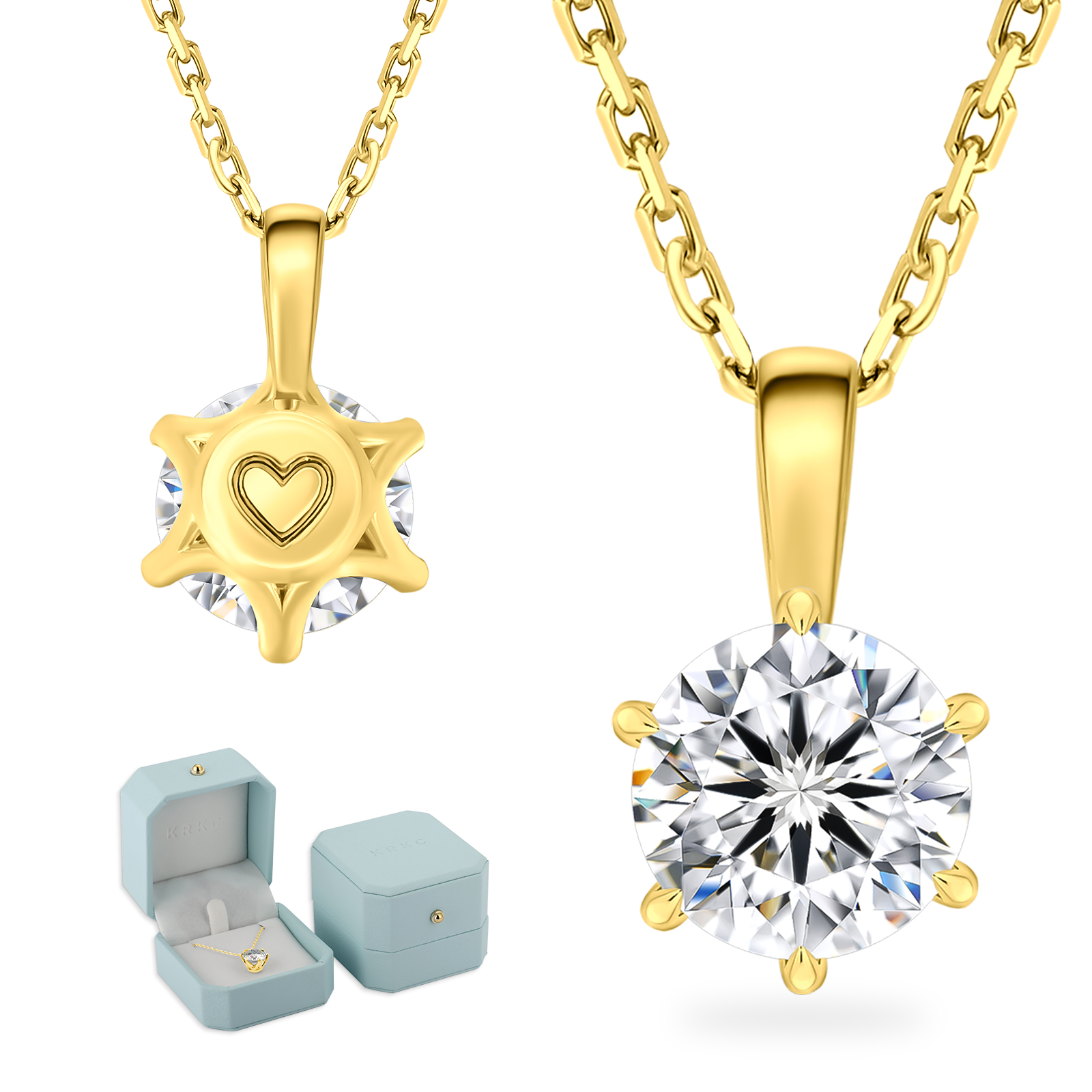 0.5~4.0カラット モアサナイト ペンダント ネックレス レディース VVS1 0414 KRKC