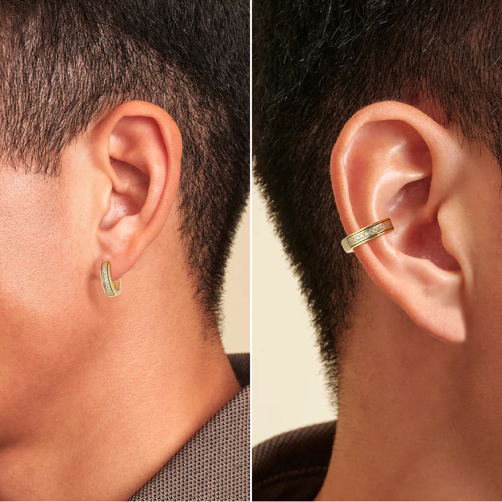 15mm CZダイヤ イヤーカフ シルバー 925 KRKC