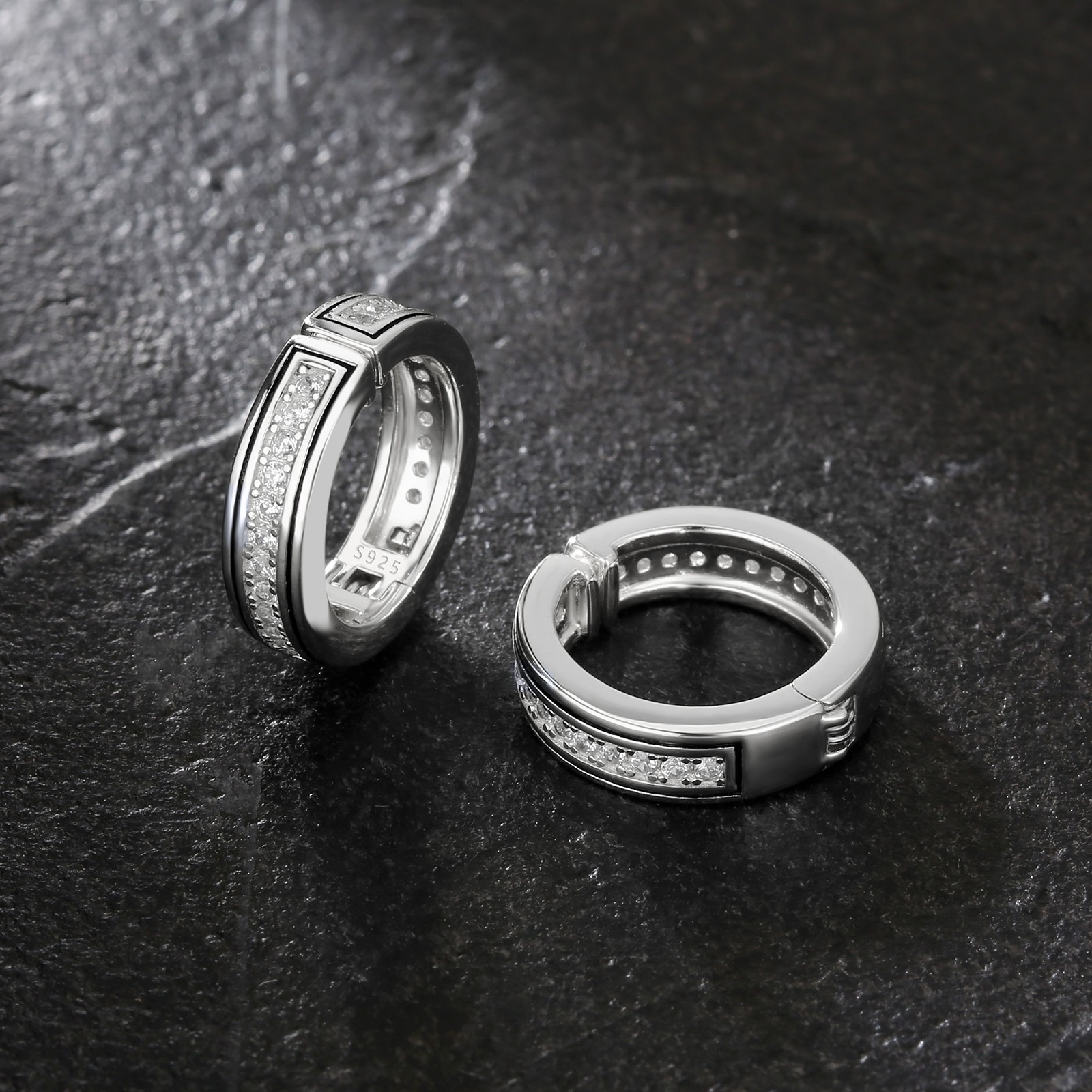 15mm CZダイヤ イヤーカフ シルバー 925 KRKC